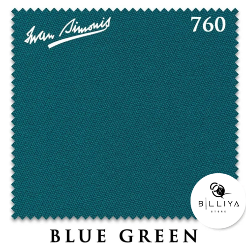  Сукно для бильярдного стола Iwan Simonis 760 (195см Blue Green)
