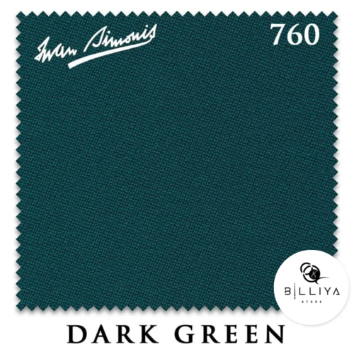 Сукно для бильярдного стола Iwan Simonis 760 (195см Dark Green)