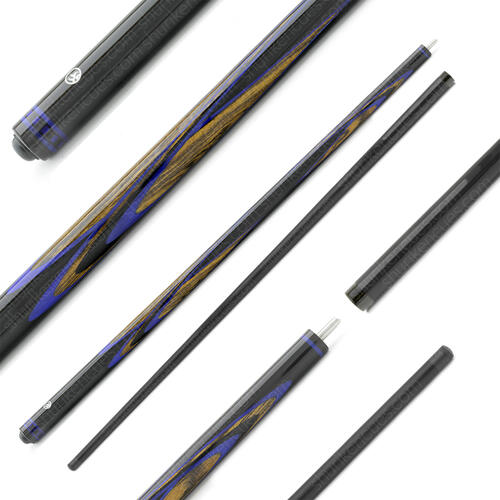Billiards cue Pool "Shuriken" Mars-Orchid 4p specular bh-blh-bocote (black shaft)