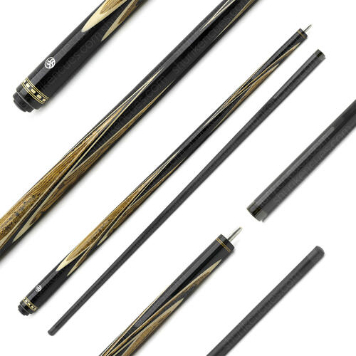 Billiards cue Pool "Shuriken" Mars-Orchid 4p specular bh-wh-bocote (black shaft)